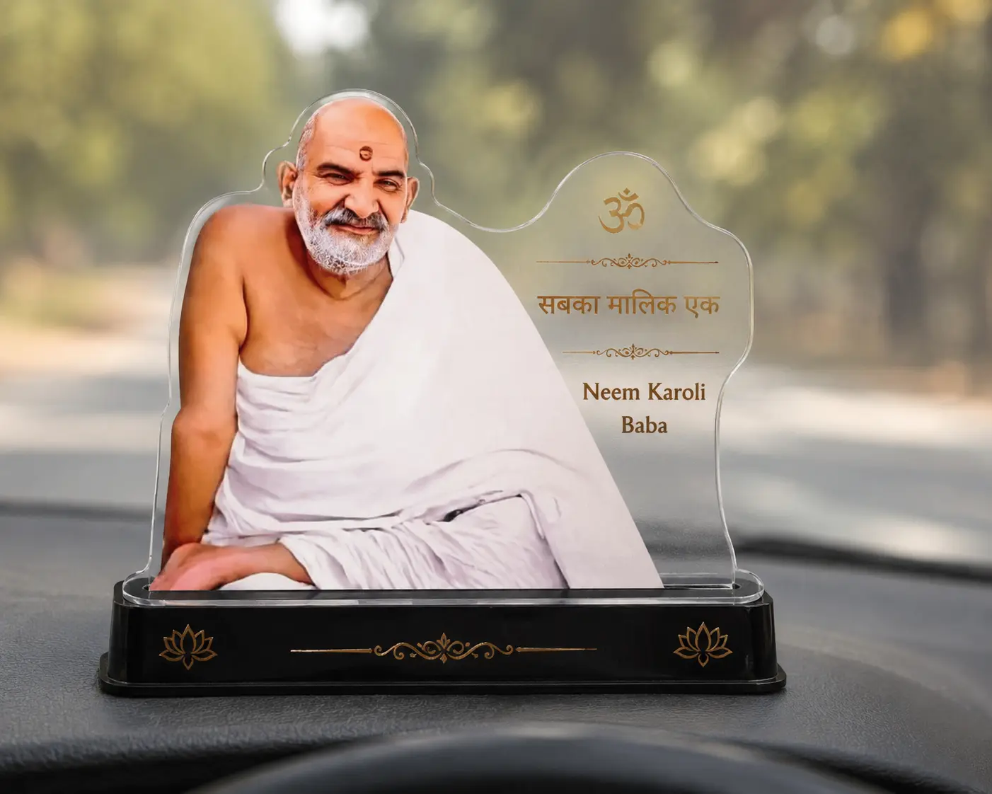 neem karoli baba idol Baba Neem Karoli Car Dashboard Idol - Image 1
