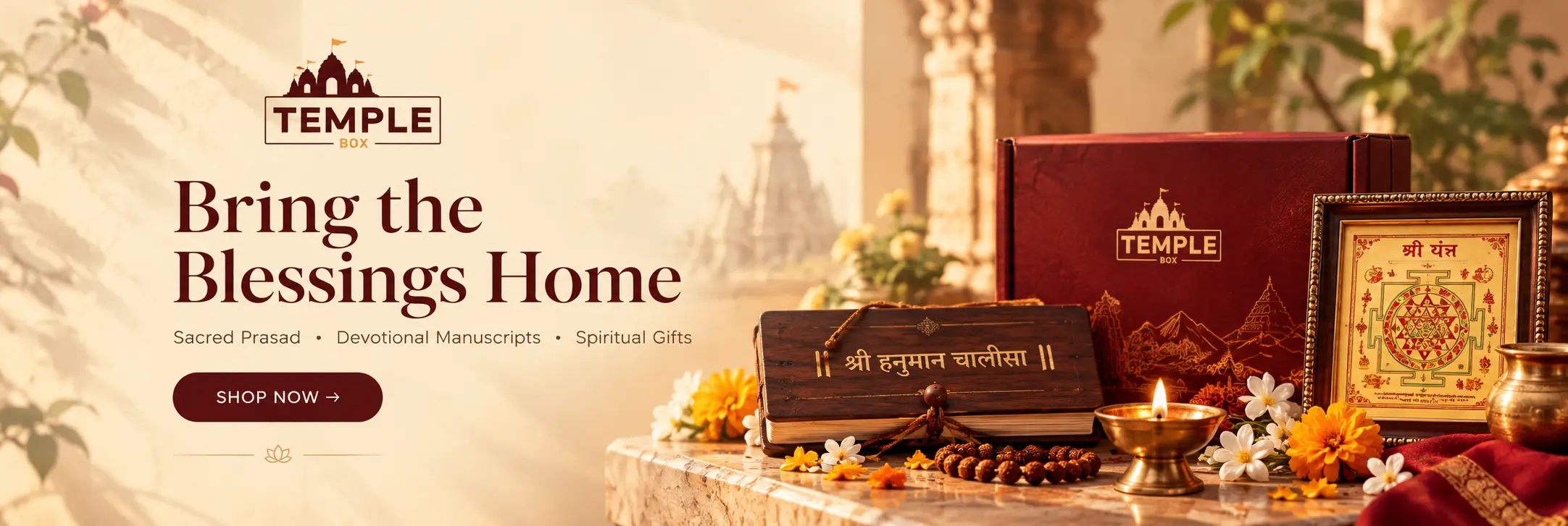 Bring the Blessings home with temple box